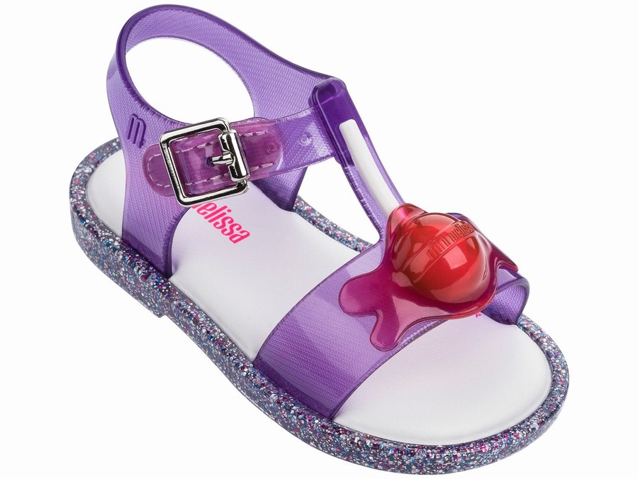 Sandalias Mini Melissa Mar Lollypop Contrast Bebe - Moradas - Argentina HOL-241739